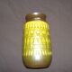 Green vase with geometric decoration jasba w.germany