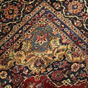 Tapis persan traditionnel fait à la main d’Ispahan en laine rouge vintage - 295x411cm