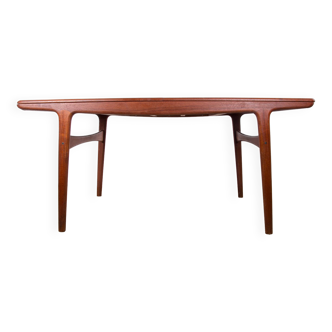 Table de Repas Danoise extensible en Teck modèle 217 par Arne Hovmand Olsen pour Mogens Kold 1960.