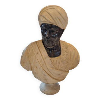 Large Arab Sheikh Marble Statue