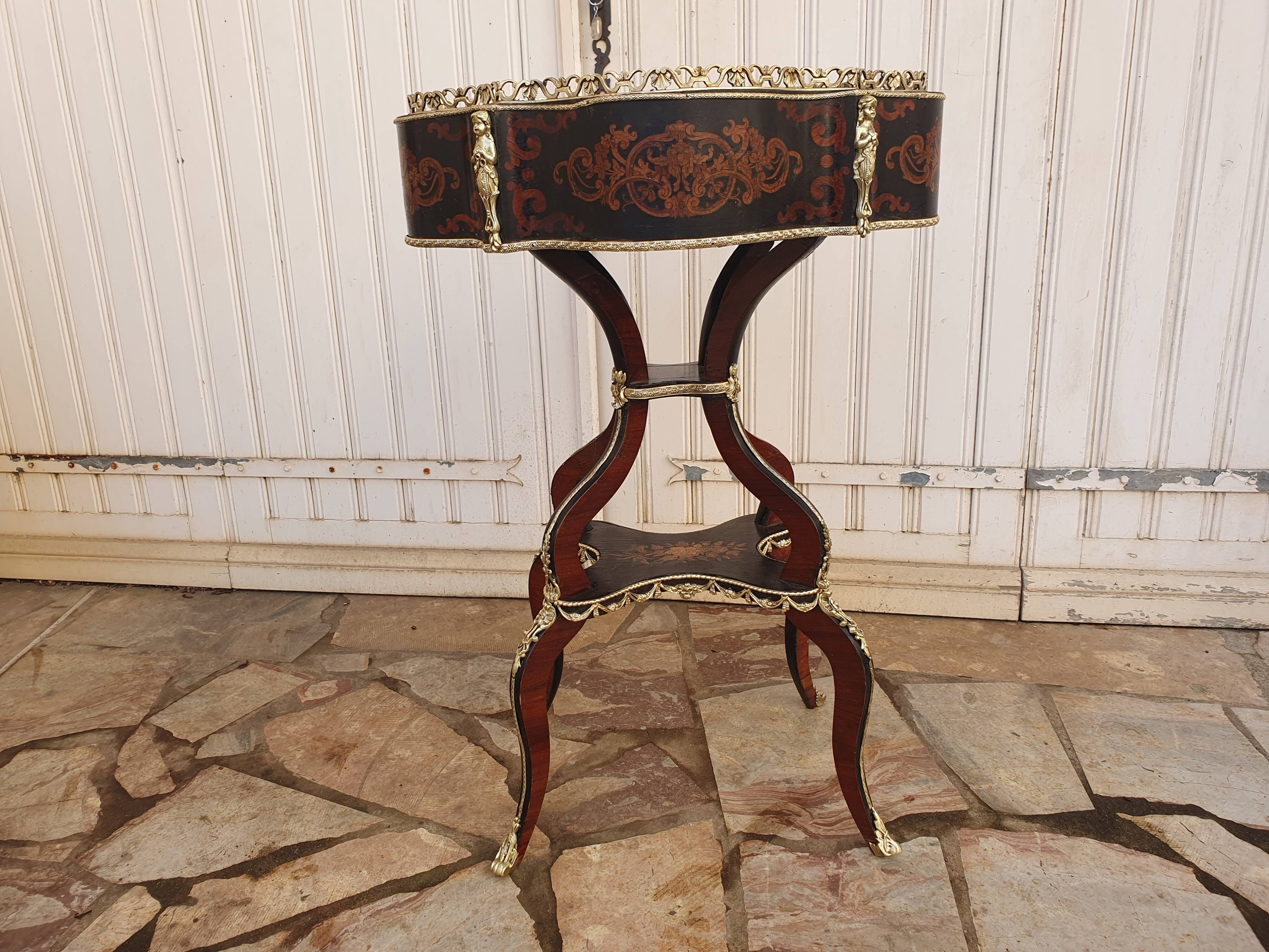 Napoleon III planter in marquetry, 1860 period
