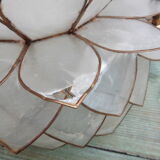 Hanging lamp in mother of pearl Capriz