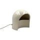 Organic white ceramic table lamp, Italy 1970