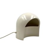 Lampe de table en céramique blanche organique, Italie 1970