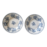 2 hollow plates Bertha Sarreguemines