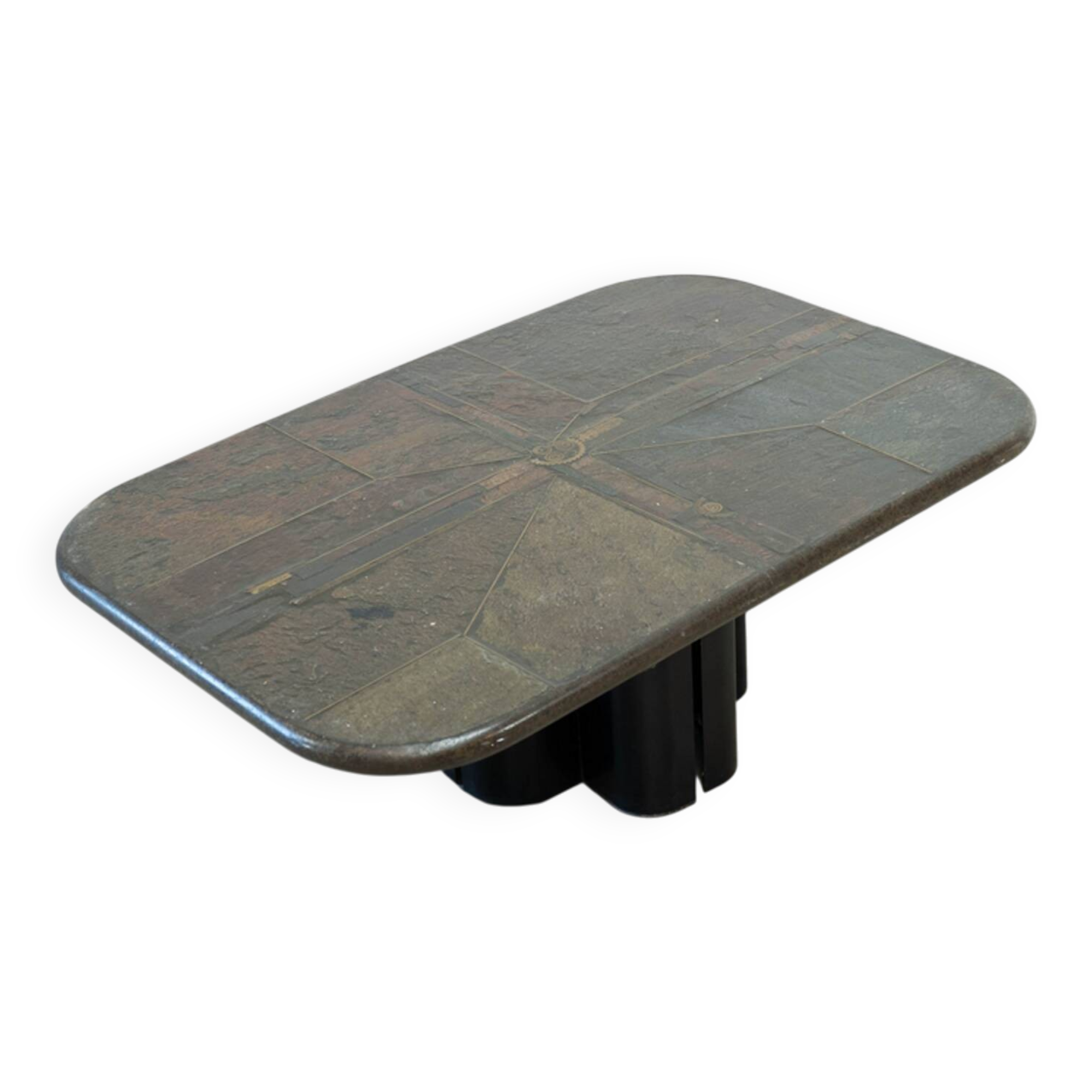 Mosaic stone coffee table by Marcus Kingma
