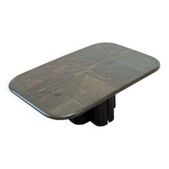 Mosaic stone coffee table by Marcus Kingma