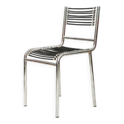 Pair of chrome chairs "Sandow" (1 of 3), René Herbst, 1980s