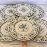 Six Royal Doulton Provençal dessert plates