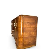 Buffet en noyer Art déco italien, de grande qualité.