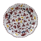Assiette 25cm fleurs rouge
