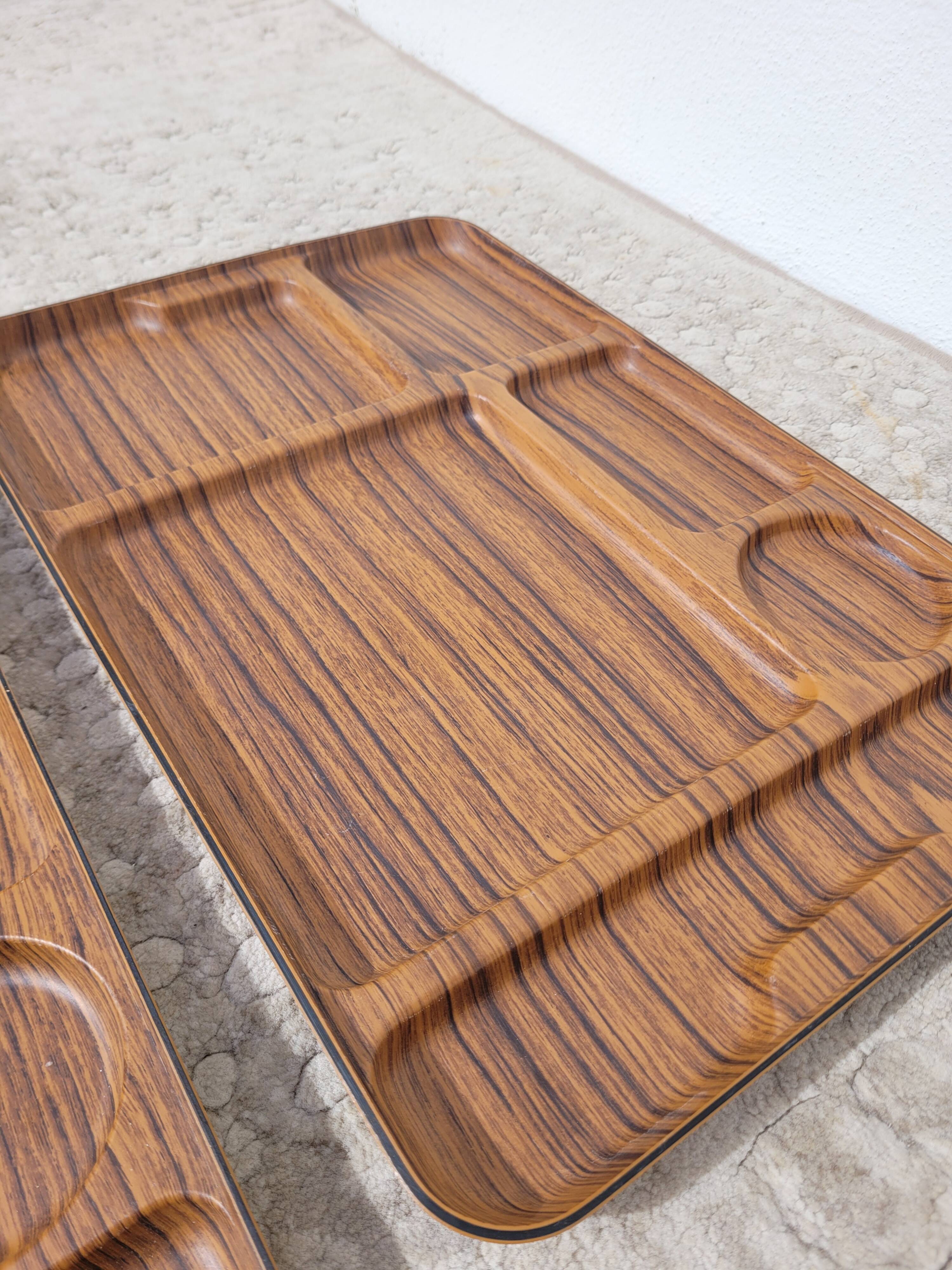 Pair of vintage Caleppio trays Italy 1970s