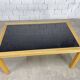 Italian rattan and glass table from the 1970s