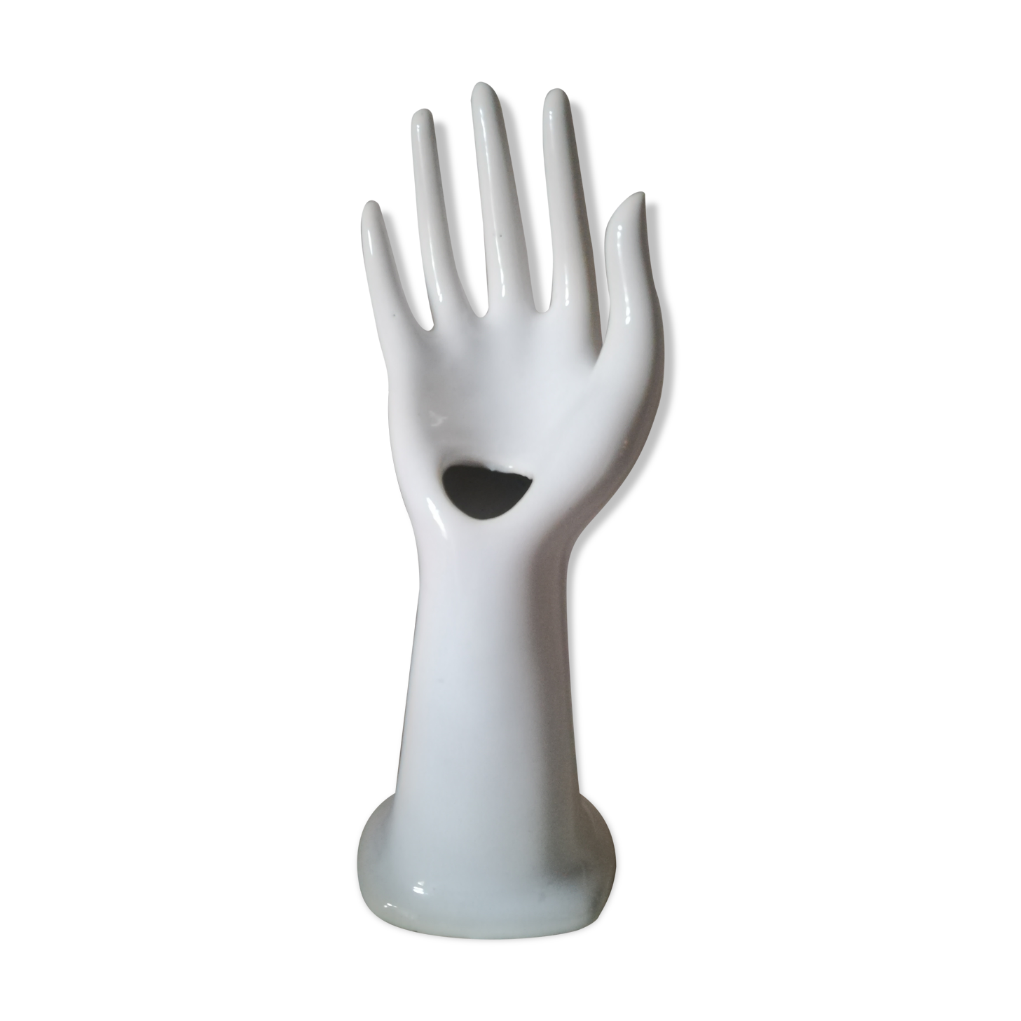 Baguier soliflore white hand