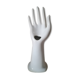Baguier soliflore white hand