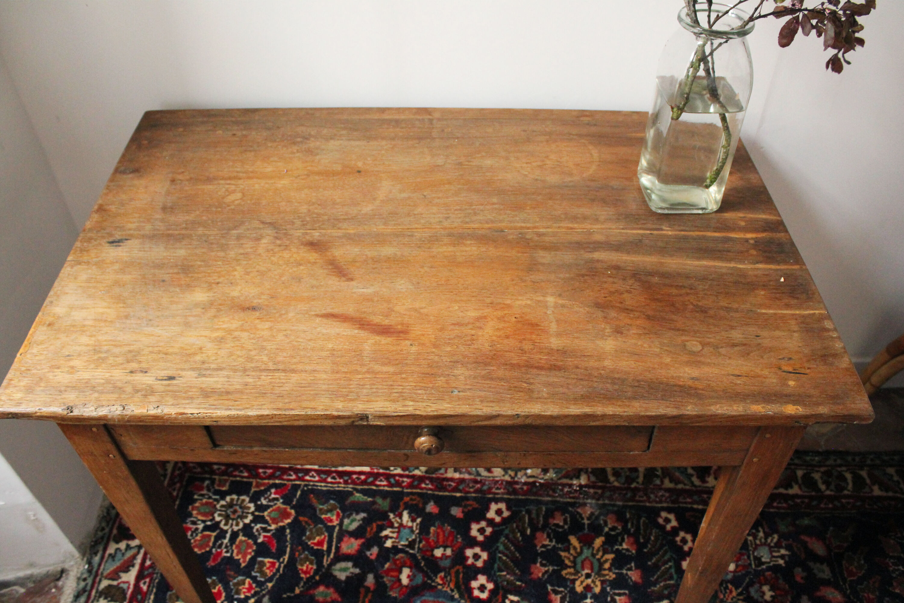 Rustic wooden desk farmhouse style