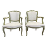 Pair of restored Louis XV armchairs