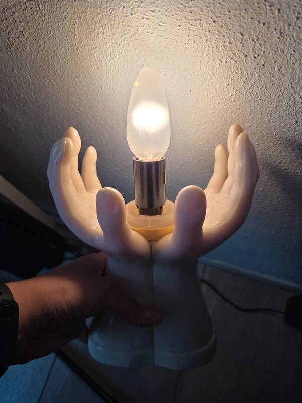 1980s wall lamp vintage ceramic and plastic wall lamp