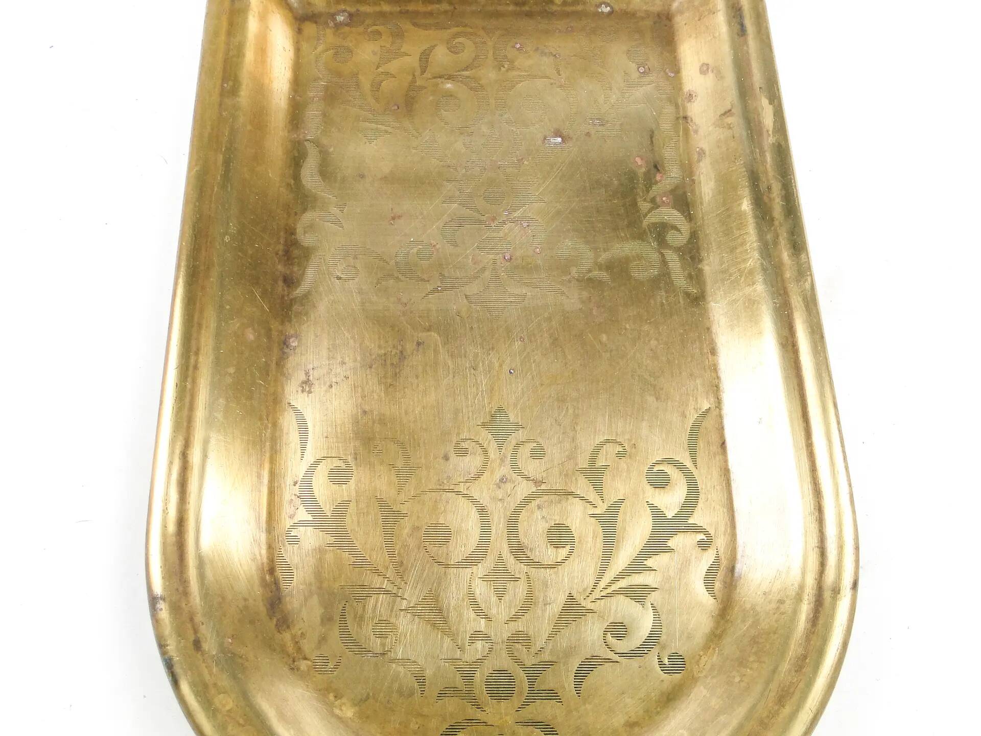 Eclectic samovar tray, brass, Poland, 19th century