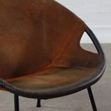 Chaise ballon vintage Lusch Mid Century Design 50er 60er