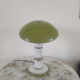 Olive green vintage lamp from the 1980s.