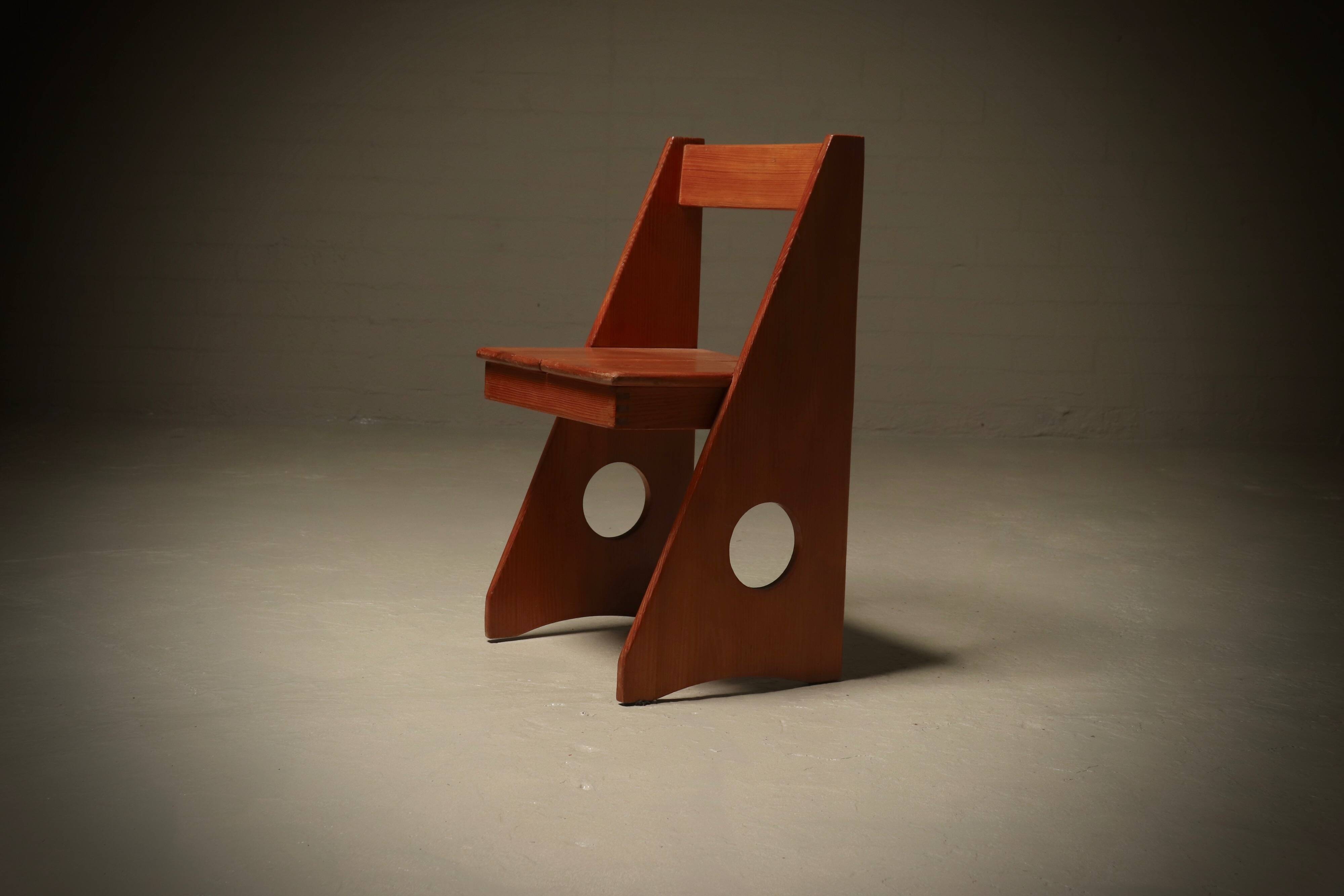 Pine Accent Chair by Gilbert Marklund for Furusnickarn AB 1970s