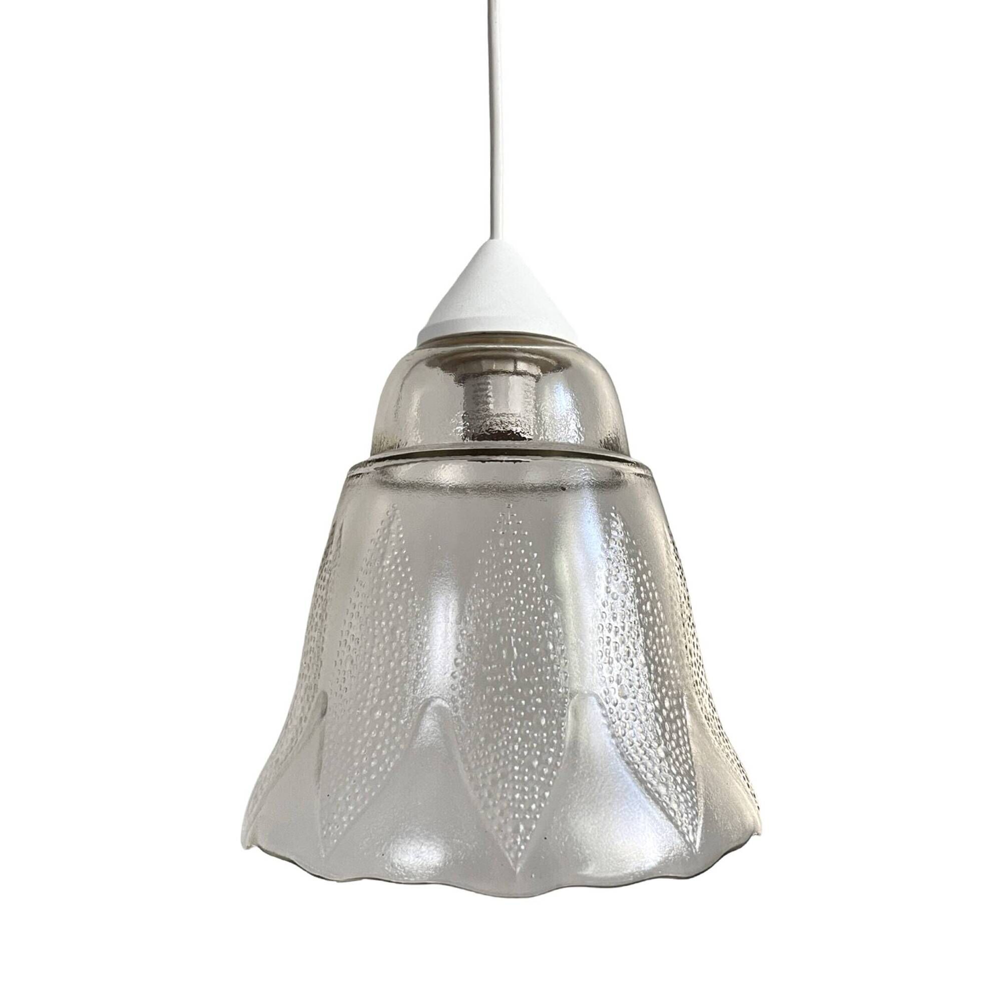 Flower-shaped hanging lamp, Narva Leuchen, Germany, 1970s.
