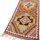 Turkish Handwoven Vintage Herki Kilim 107 cm x 363 cm