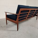 Canapé scandinave en afromosia années 60