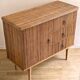 Commode rotin fendu année 60