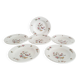 Set of 6 "Bird of Paradise" soup plates from Sarreguemines