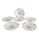 Set of 6 "Bird of Paradise" soup plates from Sarreguemines