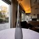 Salviati soliflore vase Aria Piccolo model in blue gray ribbed glass
