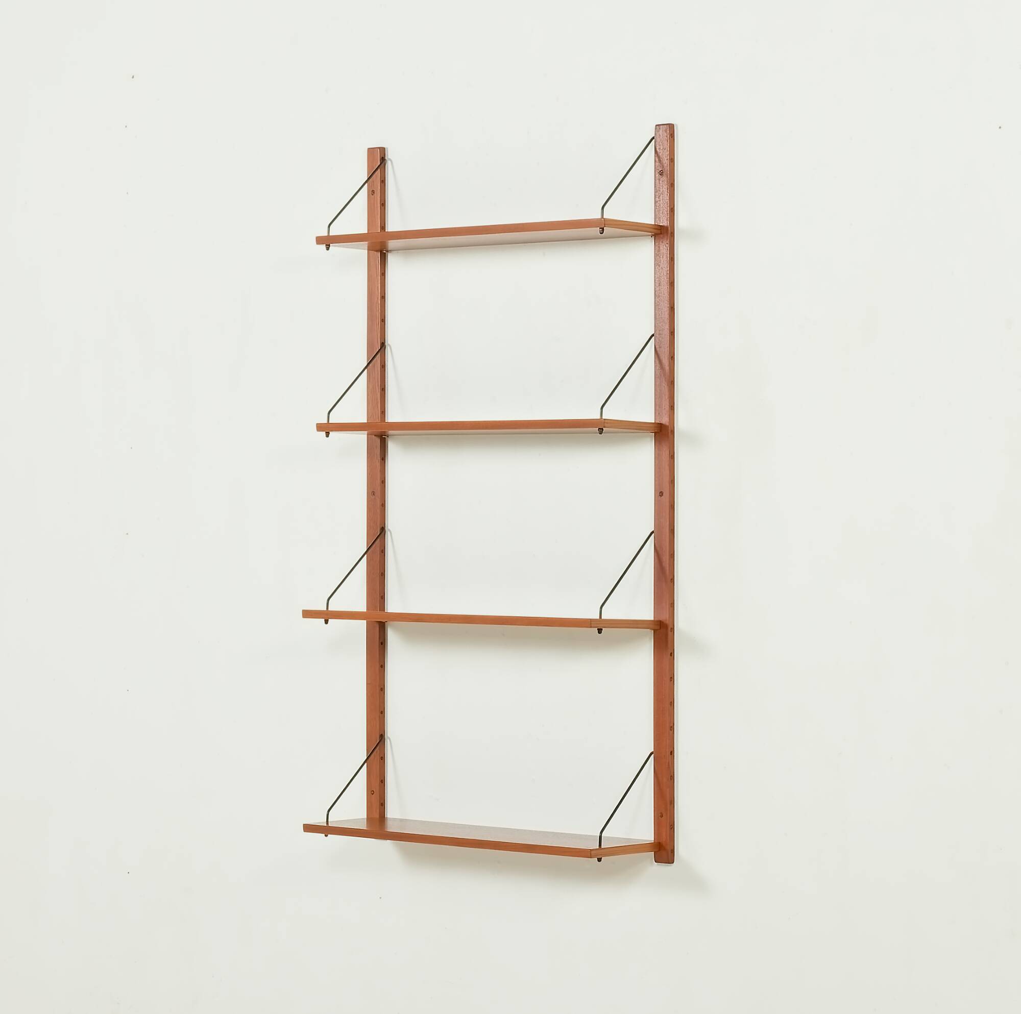 Danish teak shelving unit, set of 4 shelves, 1970s