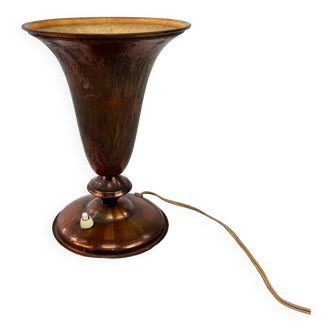 Copper chalice lamp 1950