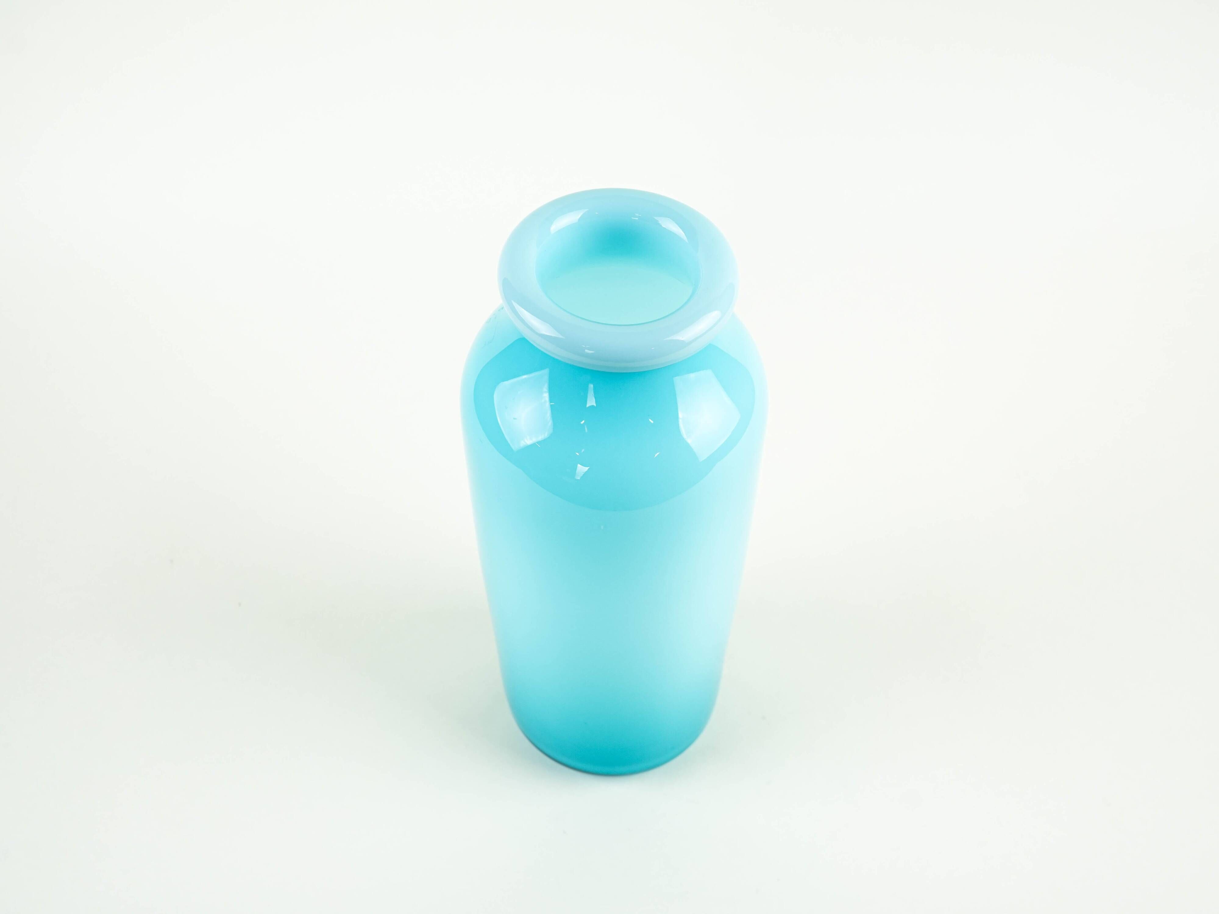 Turquoise vase, 1970s, made in Europe