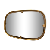 Old brass mirror, 62x40 cm