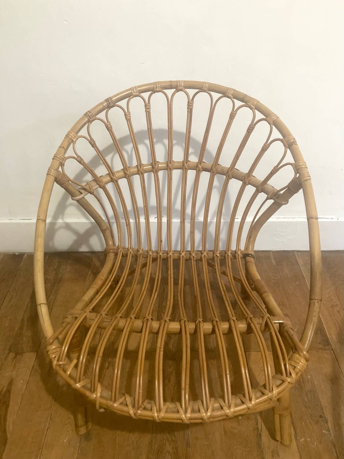 Pair of Rattan Armchairs - Shells