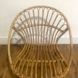 Pair of Rattan Armchairs - Shells