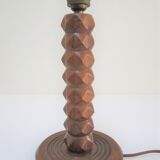 Solid wood lamp foot "diamond tip" years 40-50