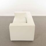 Throw Away sofa by Willie Landels for Zanotta 1965 in white vinyl