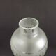 French Vintage Funnel Glass Lamp Shade – Opaque & Clear Geometric Pattern 2