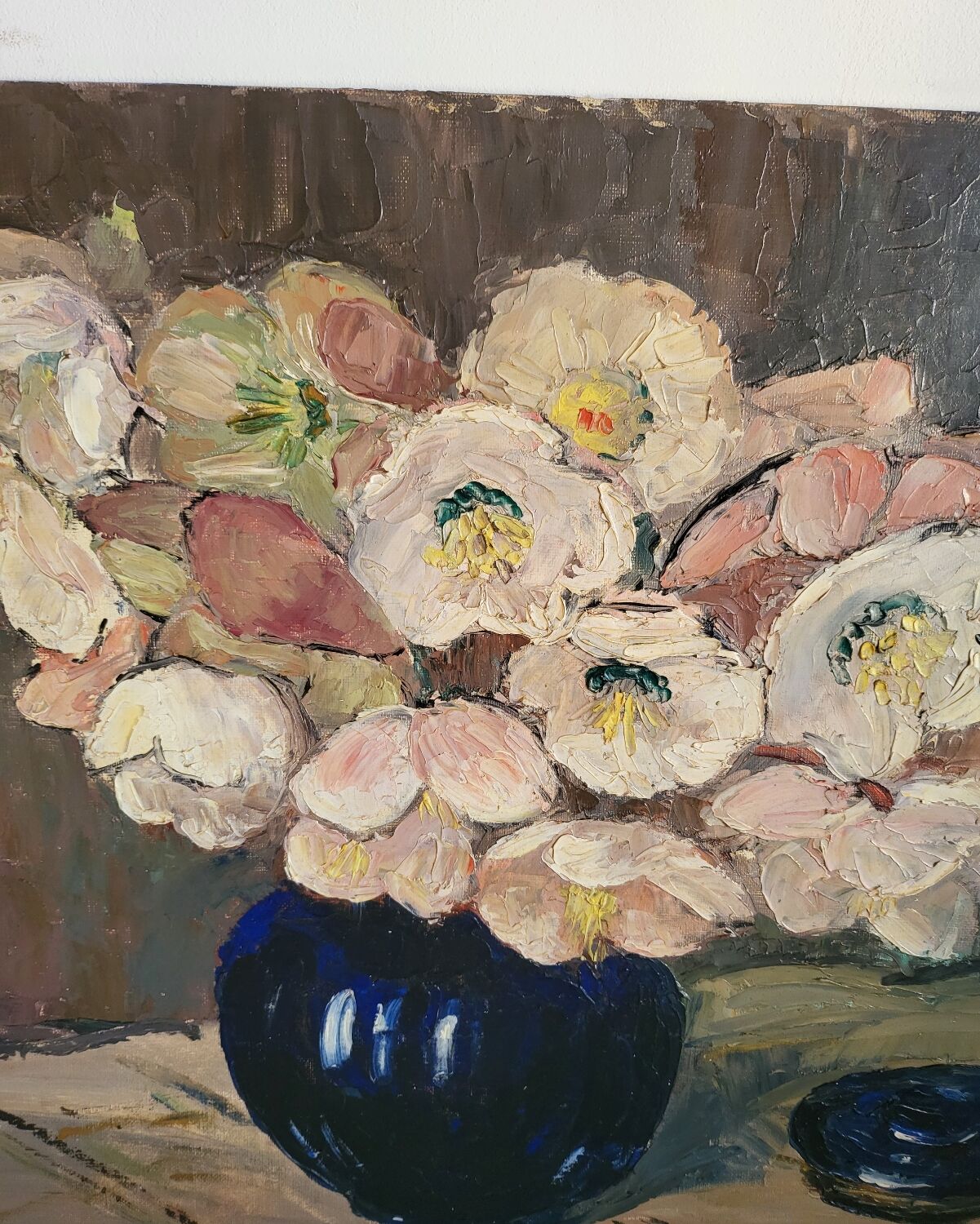 Oil on panel, germaine luquet, bouquet of flowers