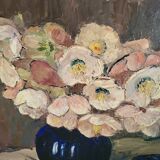 Oil on panel, germaine luquet, bouquet of flowers
