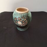Vase vert bleuté