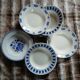 6 mismatched antique deep plates