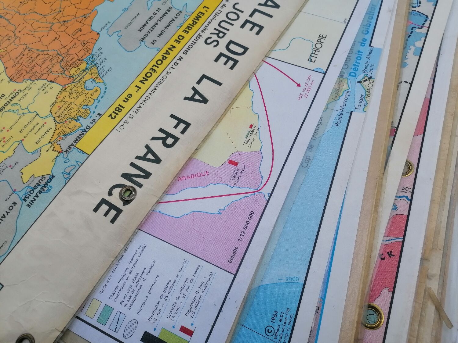 Former MDI school map / Territorial formation of the France