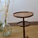 Antique walnut pedestal table, dating from the end of the 19th century