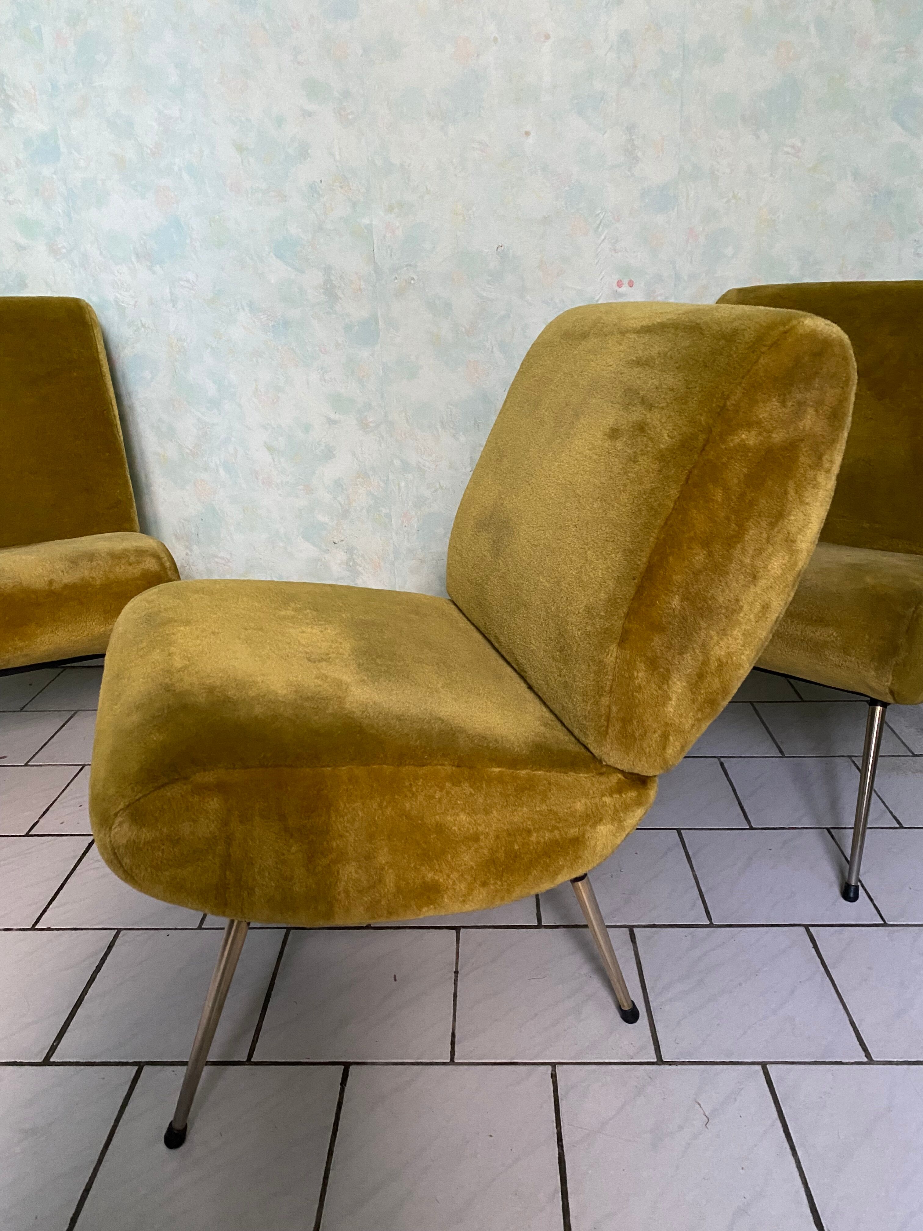 Suite of three armchairs pelfran model kiss