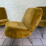 Suite de trois fauteuils pelfran  modèle kiss
